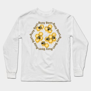 Honey Bees - Honey Combs Long Sleeve T-Shirt